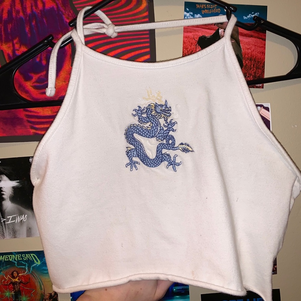 dragon tie tank w/ low back